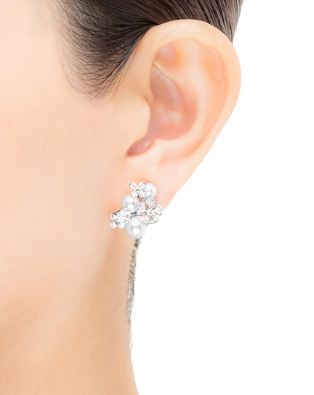 Серьги Mikimoto Bloom Collection Earrings PE 1503D W