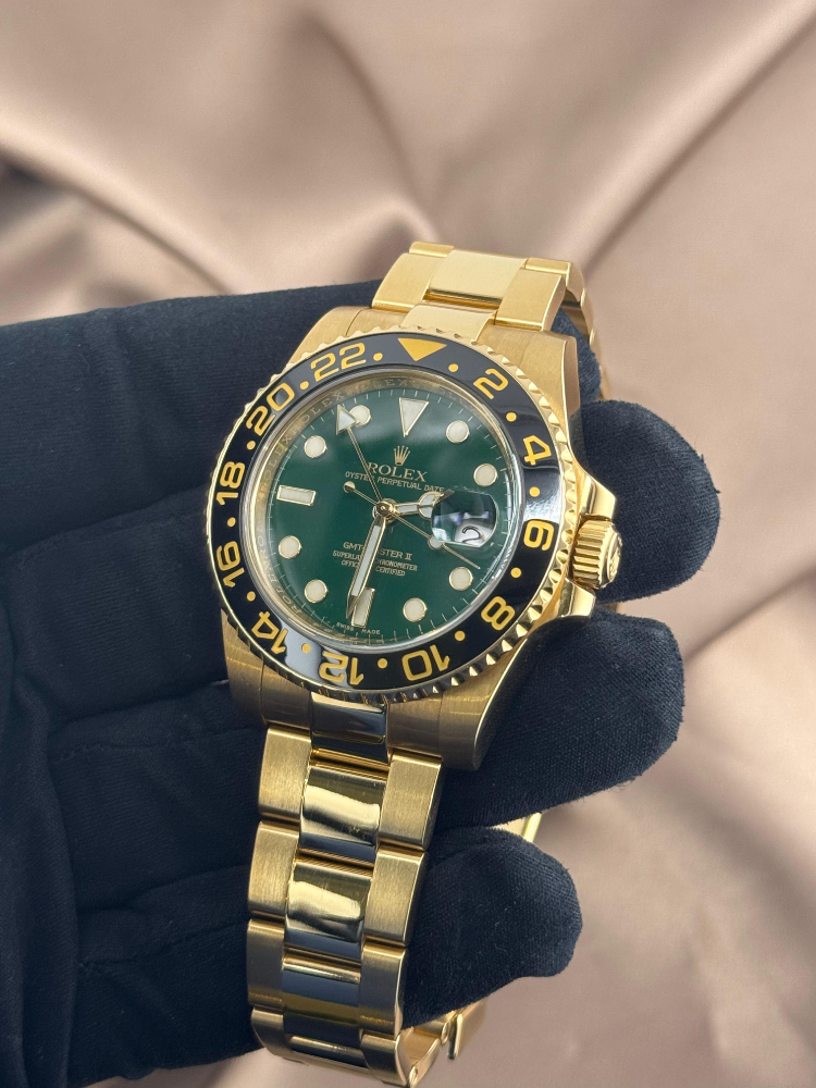 Часы Rolex GMT Master II 40mm Yellow Gold 116718LN-0002(СПБ)