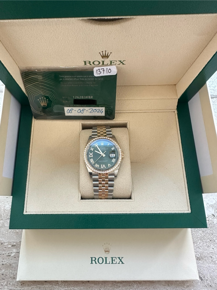 Часы Rolex Datejust 36mm Steel and Yellow Gold 126283rbr-0011