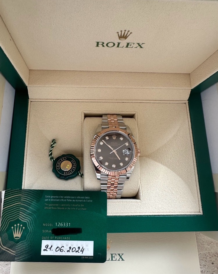 Часы Rolex Datejust 41mm Steel and Everose Gold 126331-0004