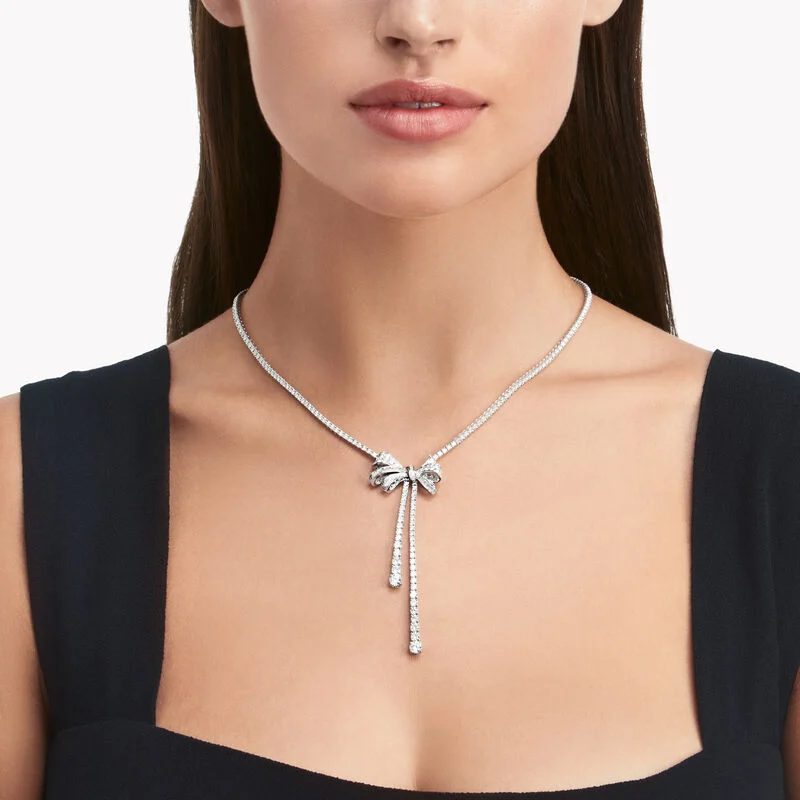 Колье Graff Tilda’s Bow Double Strand Round Diamond Necklace RGN461