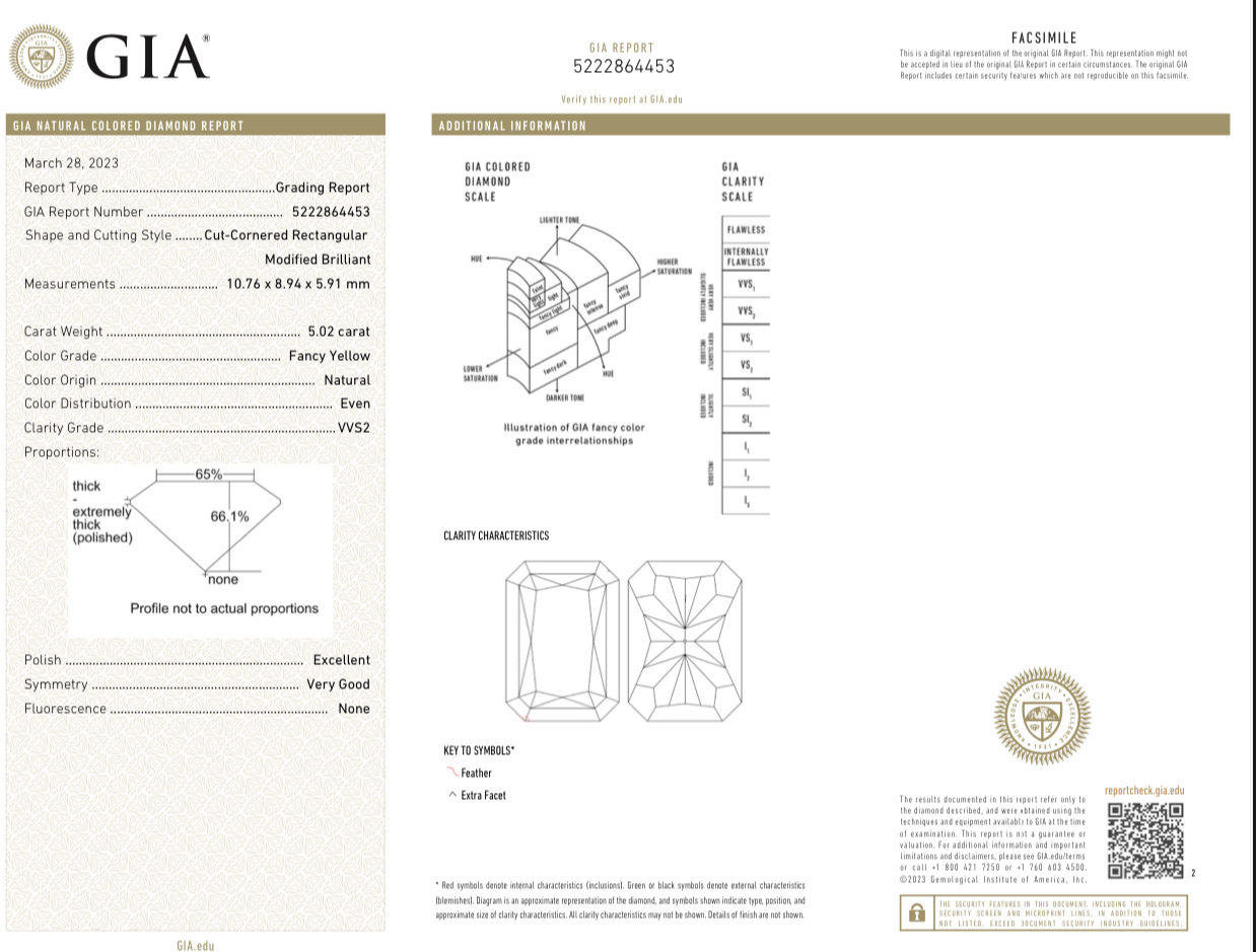 Серьги Graff с бриллиантами 5.01 - 5.02 CT FY/VS1-VVS2 (GIA)