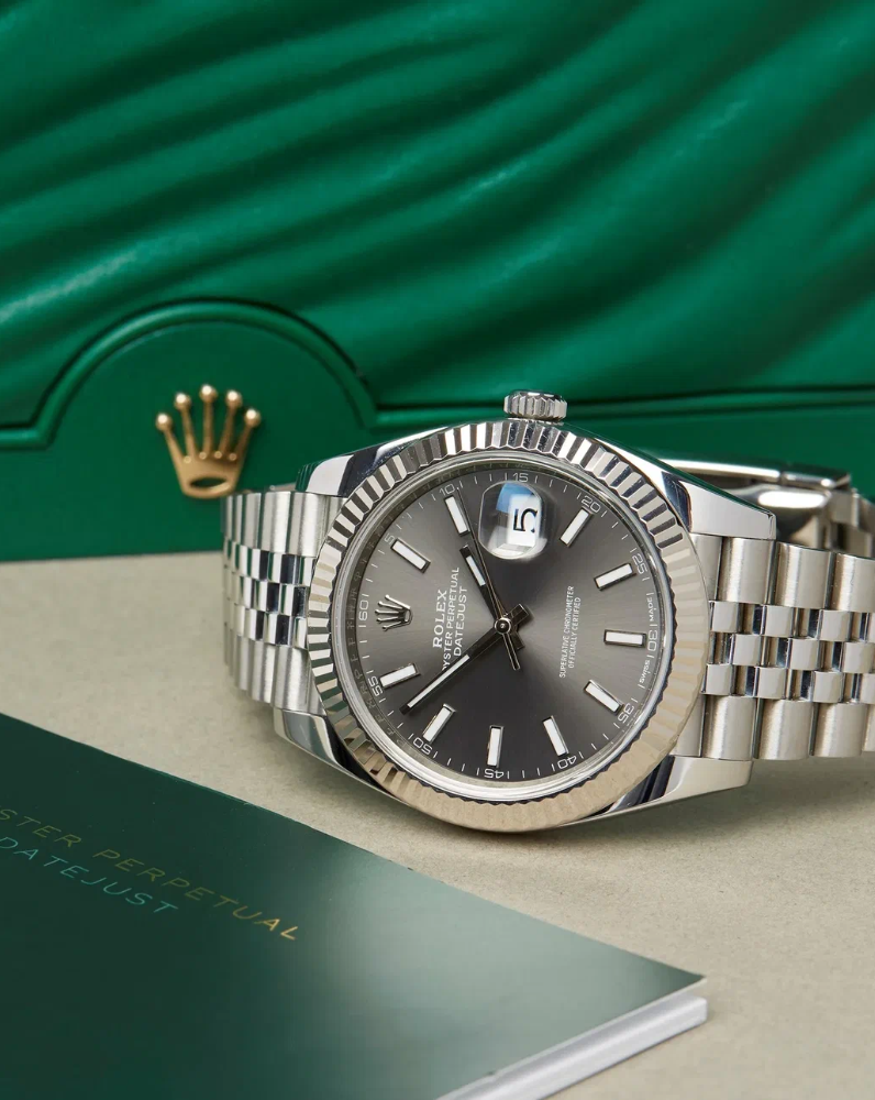 Datejust 41 steel and white gold best sale