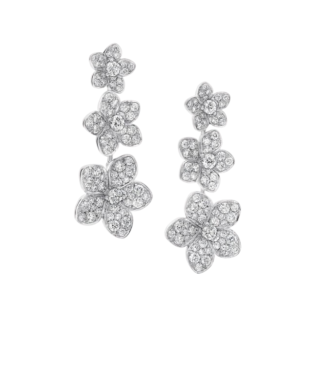 Серьги Graff Wild Flower Diamond Drop Earrings RGE1735