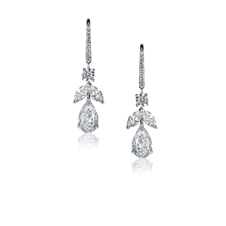 Серьги Graff FRENCH WIRES EARRINGS 1.01 CT F/IF - 1.00 CT F/VS1