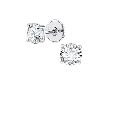 Серьги No name с бриллиантами 1.00ct F/VS1 - 1.01ct F/VS1