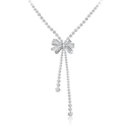 Колье Graff Tilda’s Bow Double Strand Round Diamond Necklace RGN461