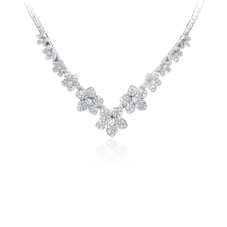 Колье Graff Wild Flower V Shape Diamond Necklace RGN756