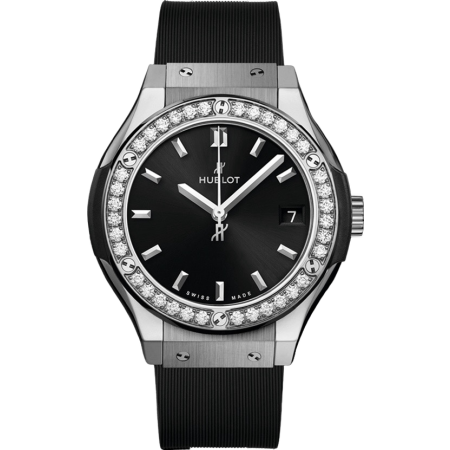 Часы Hublot Classic Fusion Titanium Diamonds 33mm 581.NX.1470.RX.1104