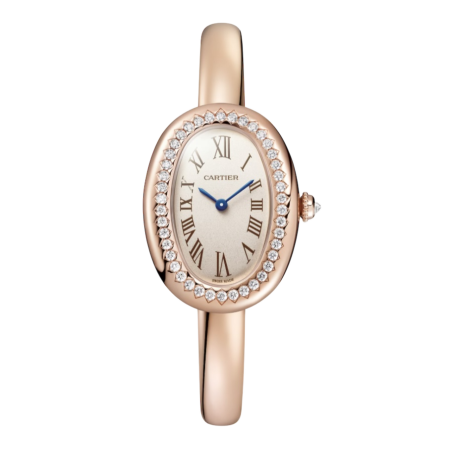 Часы Cartier BAIGNOIRE WATCH SMALL MODEL (SIZE 16) ROSE GOLD DIAMONDS WJBA0042