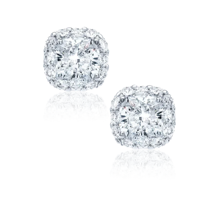 Серьги Graff Icon Cushion Cut Diamond Earrings RGE1349 2.01-2.02 H-I/VS1