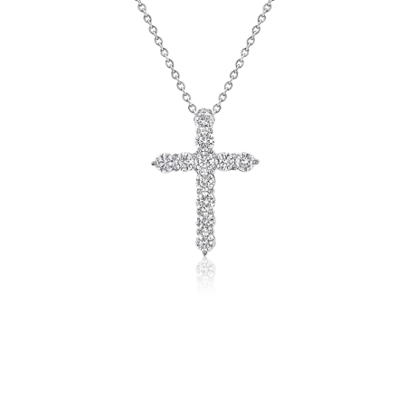 Крест Graff Round Diamond Cross Small Pendant RGP007