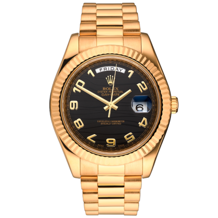 Часы Rolex Day-Date II 41mm Yellow Gold Wave Arabic Dial 218238