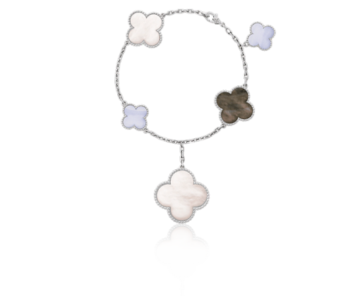 VAN CLEEF & ARPELS. MAGIC ALHAMBRA BRACELET, 5 MOTIFS