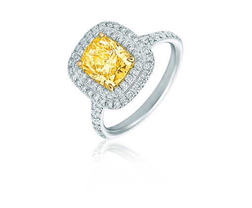 TIFFANY SOLESTE Кольцо с желтым бриллиантом