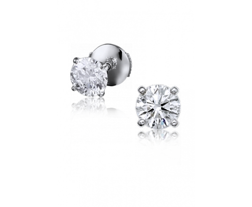 Tiffany&Co серьги из платины с бриллиантами 0,59 карат