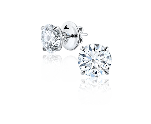 СЕРЬГИ С БРИЛЛИАНТАМИ 4.14 CT К/VVS1 - 4.06 CT J/VS1