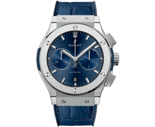 HUBLOT CLASSIC FUSION BLUE CHRONOGRAPH TITANIUM