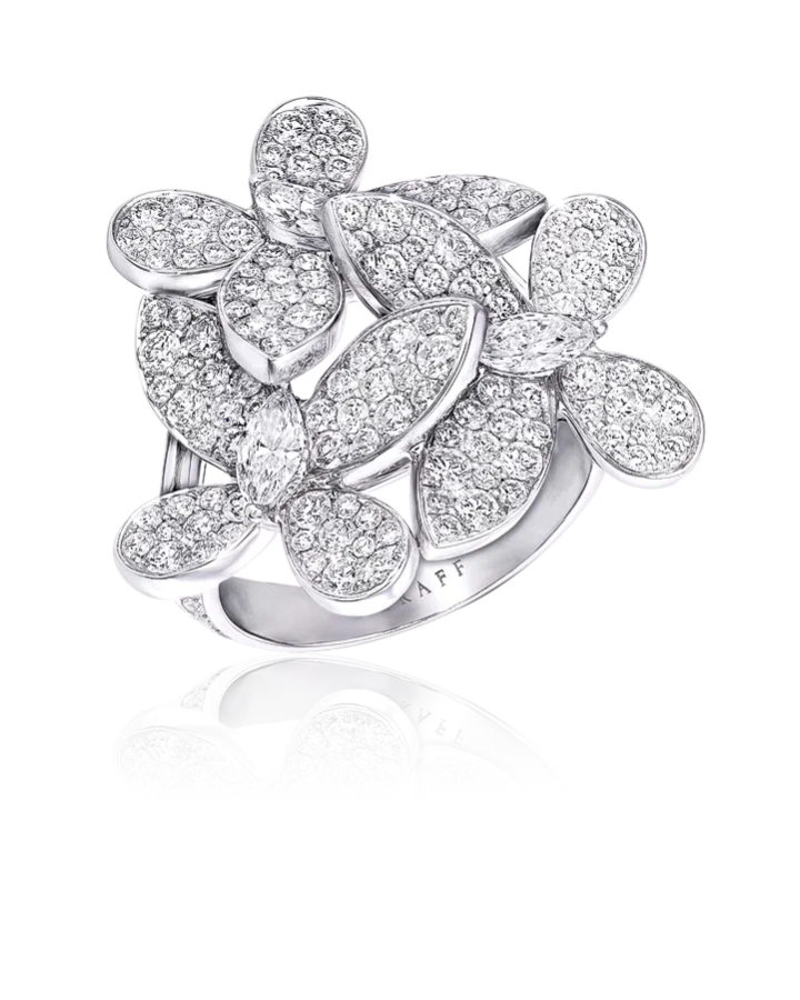 Кольцо Graff Triple Pavé Butterfly Diamond Small Ring RGR374