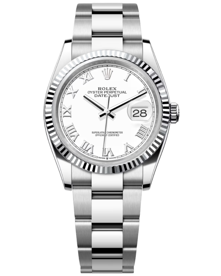 Часы Rolex Datejust 36mm Steel and White Gold 126234-0026