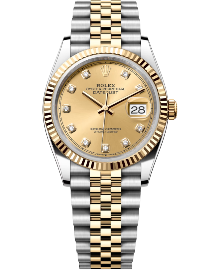 Часы Rolex DateJust 36 mm Steel and Yellow gold 126233-0017