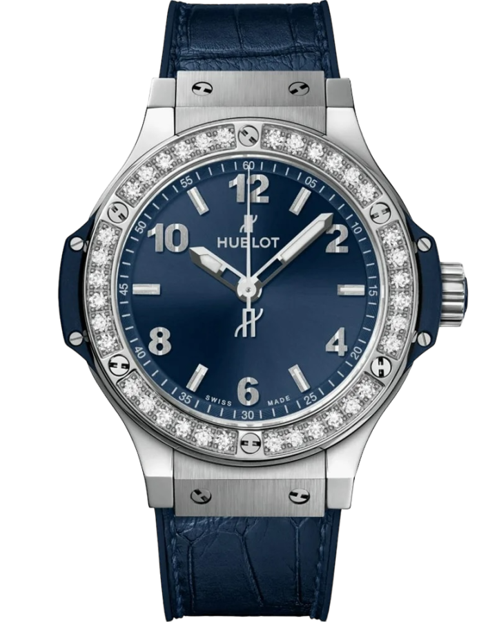 Часы Hublot Big Bang Steel Blue Diamonds 38 mm 361.SX.7170.LR.1204