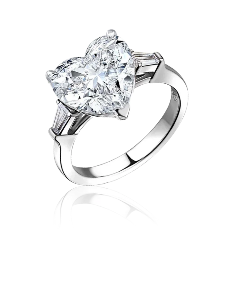 Кольцо No name DIAMOND RING 3.02ct HEART D/VS2 GIA