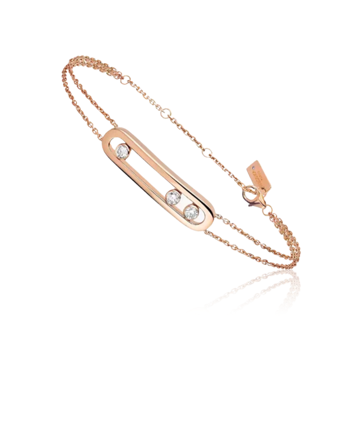 Браслет Messika MOVE CLASSIQUE Pink Gold Diamond Bracelet