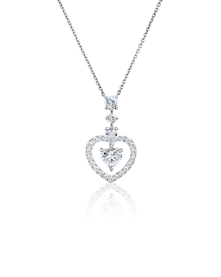 Колье Graff HEARTSHAPE DIAMOND PENDANT