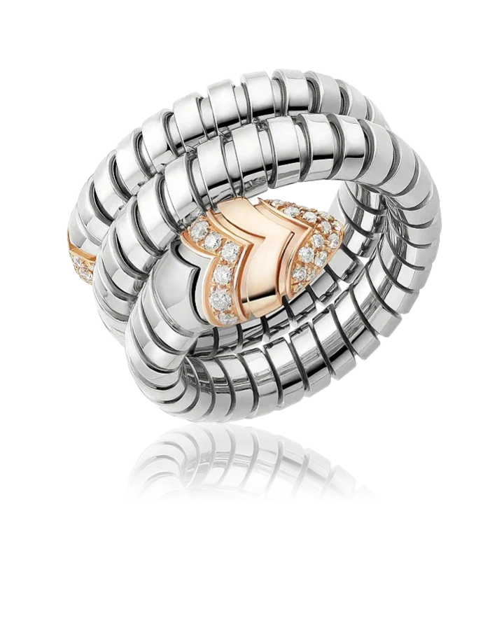 Кольцо BVLGARI Serpenti Tubogas Ring 398576