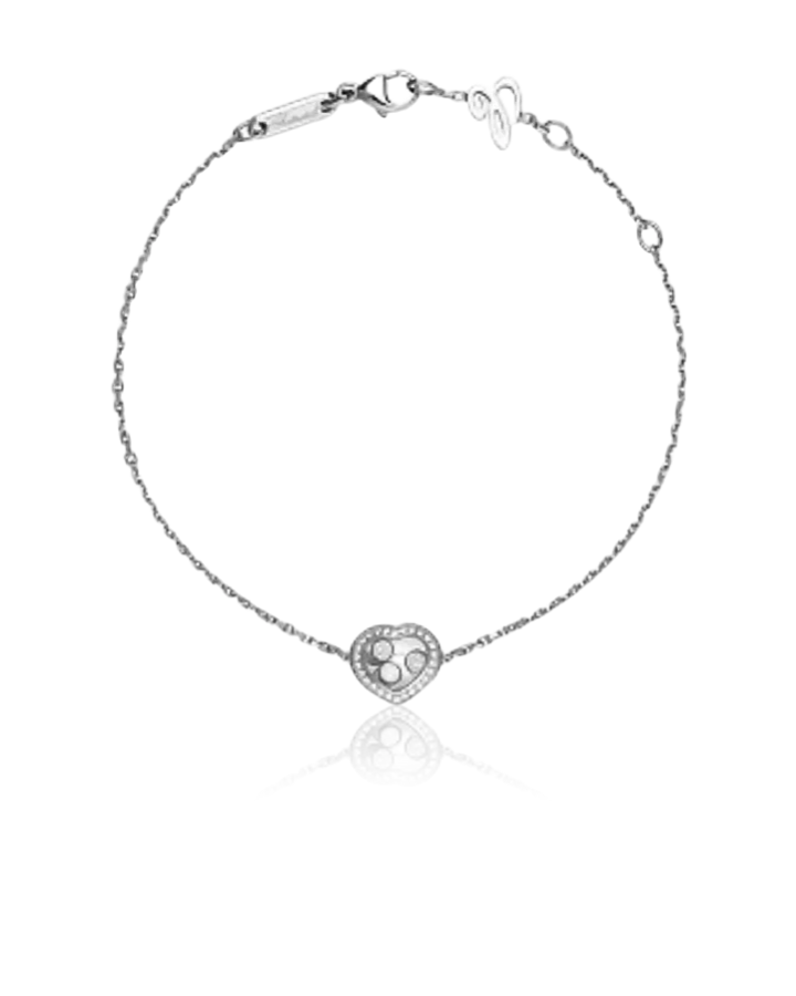 Браслет Chopard Happy Curves White Gold Diamond Bracelet 859203-1002