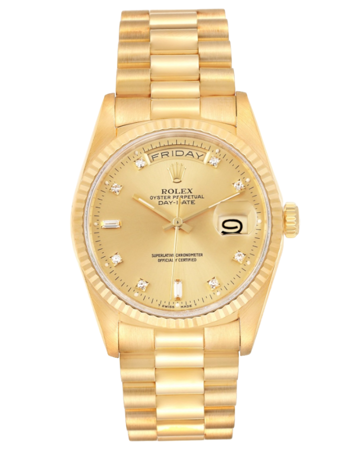 Часы Rolex Day-Date 36mm Yellow Gold Diamond 18238