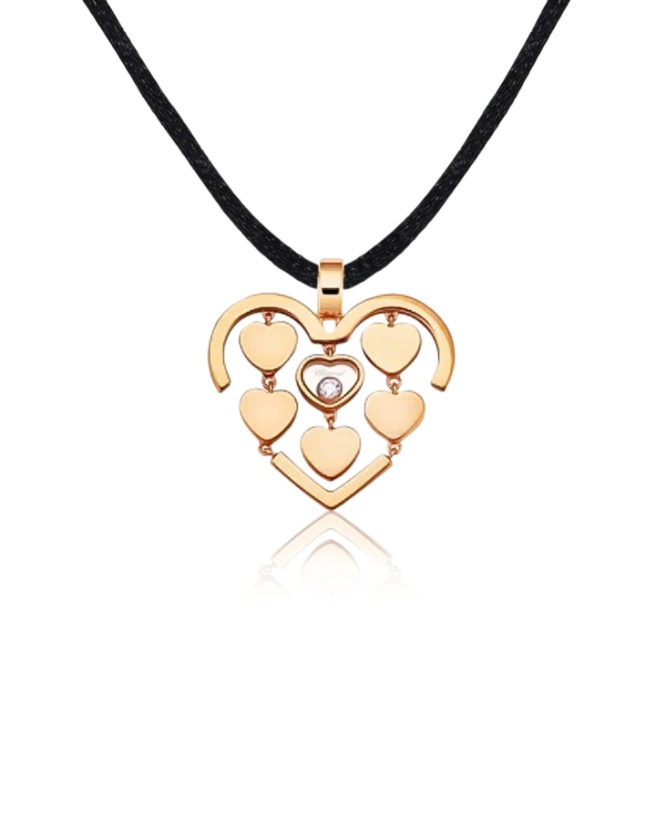 Подвеска Chopard Happy Amore Rose Gold Diamond Pendant 797219-5001