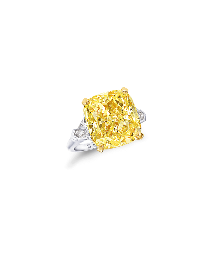 Кольцо Graff С БРИЛЛИАНТОМ 16.49 CT F.Lt.Y / VVS2