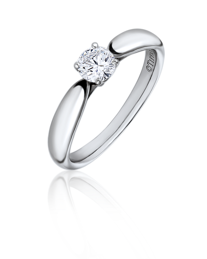 Кольцо с бриллиантом Tiffany&Co. 0.30 CT I/VS1