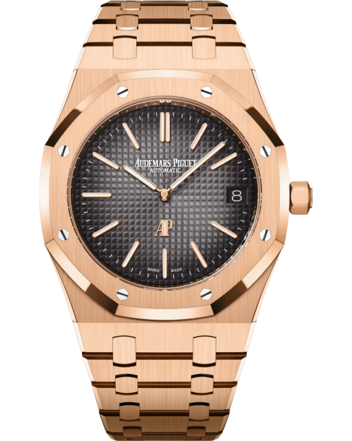 Часы AUDEMARS PIGUET ROYAL OAK «JUMBO» УЛЬТРАТОНКИЕ «50-ЛЕТНИЙ ЮБИЛЕЙ» 16202OR.OO.1240OR.01