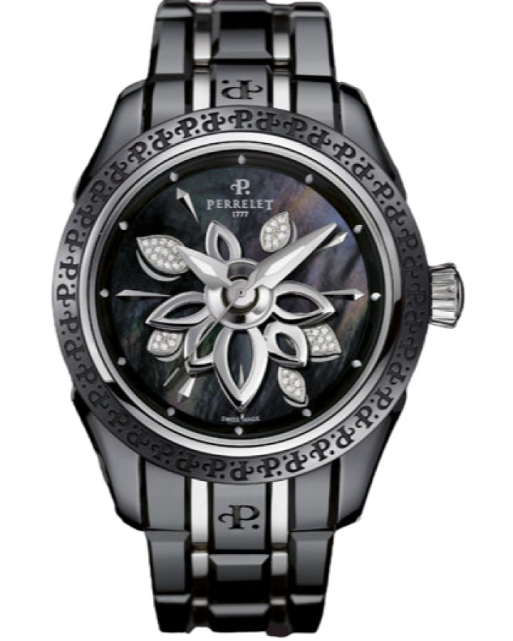 Часы Perrelet Double Rotor Diamond Flower Ceramic A2039/B