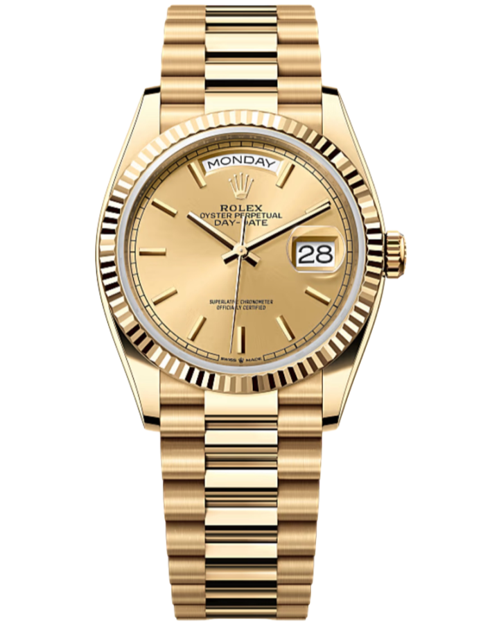 Часы Rolex DAY-DATE YELLOW GOLD 36 MM 128238.