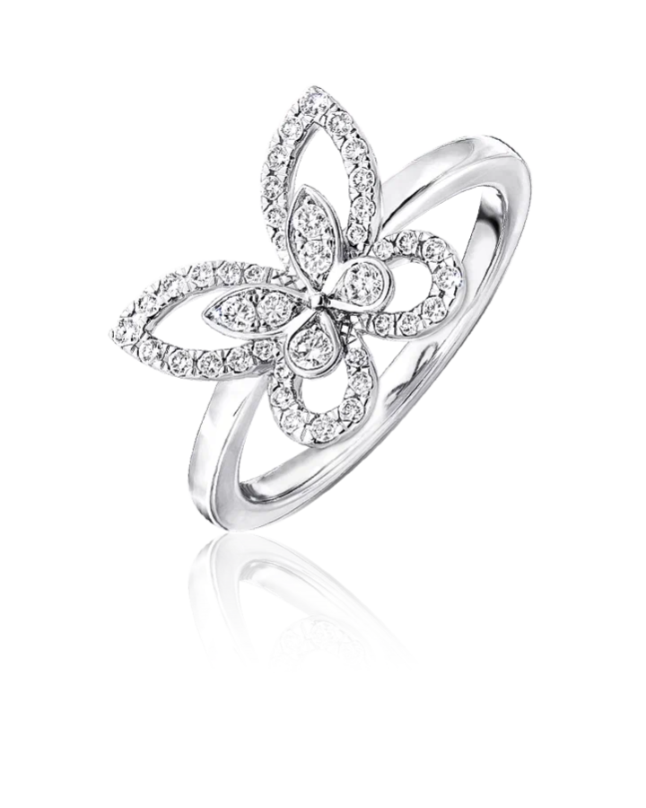 Кольцо Graff Butterfly Silhouette Diamond Mini Ring RGR769