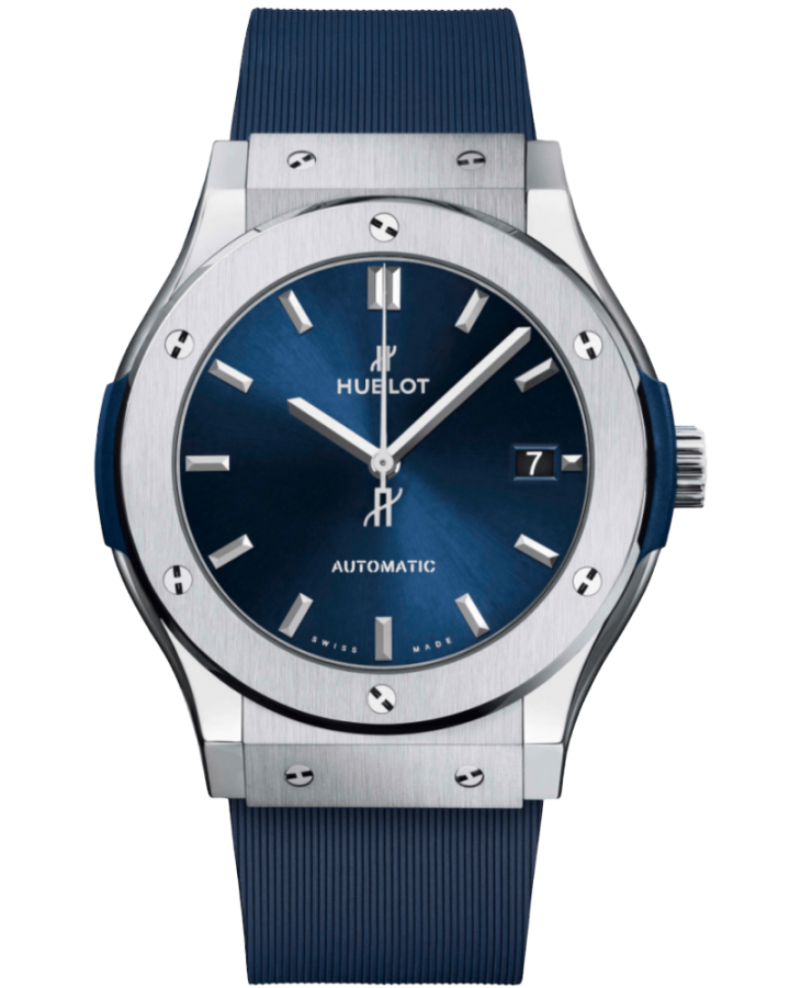 Часы Hublot Classic Fusion Titanium Blue 45 mm 511.NX.7170.RX