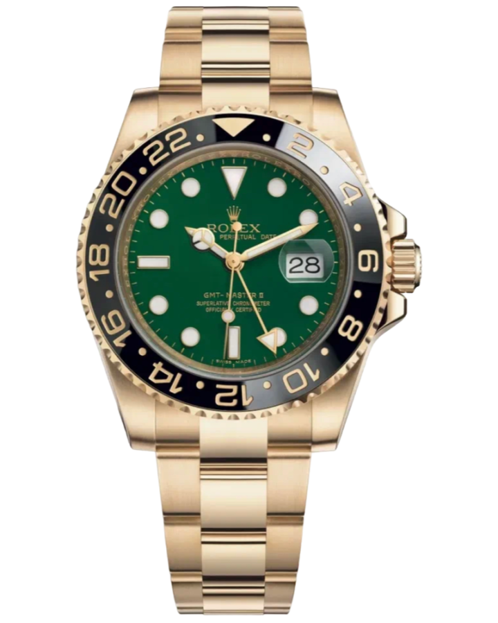 Часы Rolex GMT Master II 40mm Yellow Gold 116718LN-0002(СПБ)