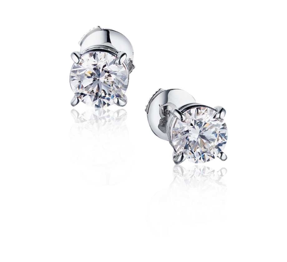 CARTIER СЕРЬГИ С БРИЛЛИАНТАМИ 1.04 CT E/IF - 1.01 CT F/VVS1 3/EX