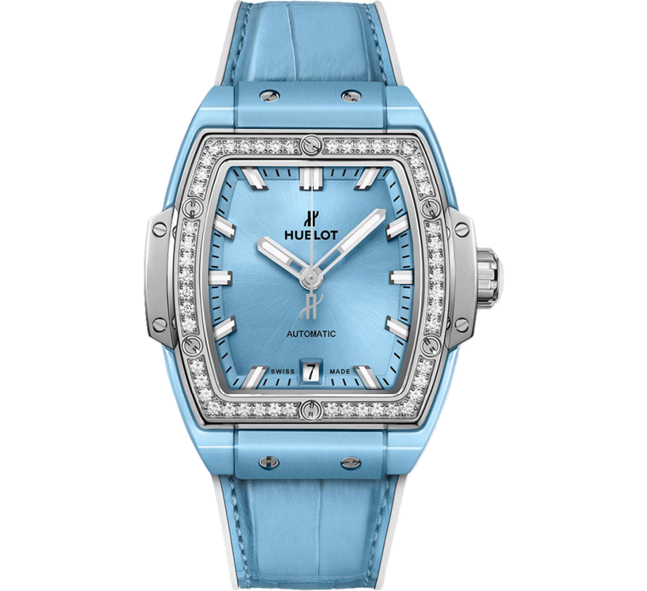 Hublot Spirit of Big Bang Light Blue Ceramic Titanium Diamonds 39 mm